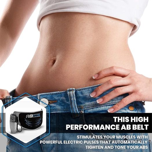 Ab Toning Belt and Ab Stimulator for Slender Toned Stomach Muscles, Remote for Quick and Easy Adjustments