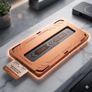 3 Pack iPhone Screen Protector Privacy HD Tempered Glass Dust-Free Install Kit Image 3