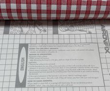 Red and White Check Aironfix Self Adhesive- Contact Paper