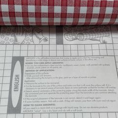 Red and White Check Aironfix Self Adhesive- Contact Paper