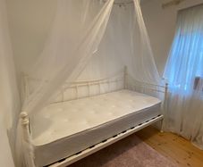 Single bed and mattress