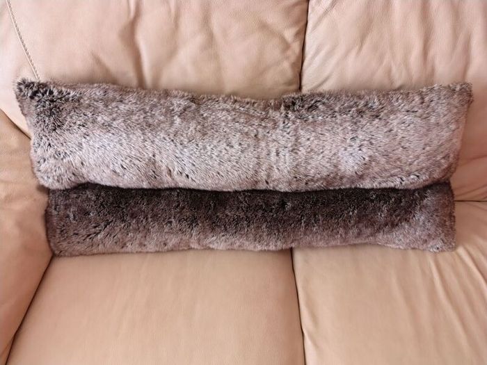Laura Ashley Draft Excluders. Faux fur and velvet.