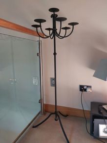 Wrought iron candle stand holder