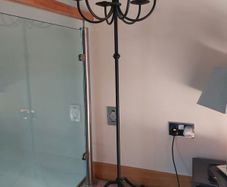 Wrought iron candle stand holder