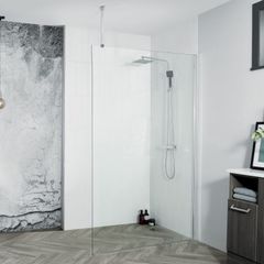 Aquadart Venturi 8 - 8mm - 1400mm Wetroom Panel - Chrome
