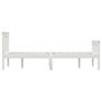 Bed Frame White Solid Pinewood 120x190 cm Image 5