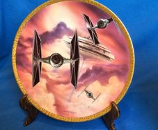 Decorative plate, Star Wars TIE Fighters , Hamilton Collection , ornament