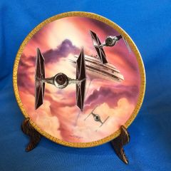 Decorative plate, Star Wars TIE Fighters , Hamilton Collection , ornament