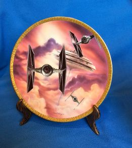 Decorative plate, Star Wars TIE Fighters , Hamilton Collection , ornament