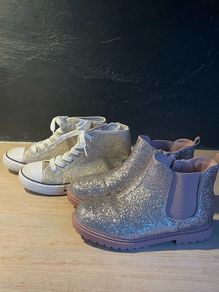 Girls sparkly shoes size 13