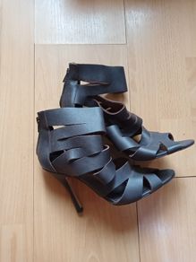 Bershka leather high heels
