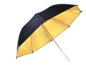 Black/Gold Reflective Photo Studio Umbrella