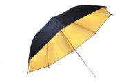 Black/Gold Reflective Photo Studio Umbrella