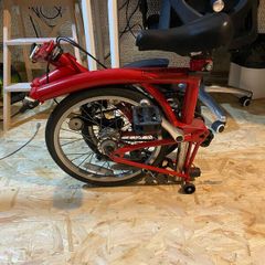 Classic Brompton 3 Speed bike - red