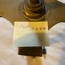 Vintage Brass Corinthian Column Table Lamp Fair Condition Working Image 2