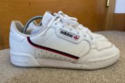 Womens Adidas Continental 80 white trainers