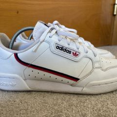 Womens Adidas Continental 80 white trainers
