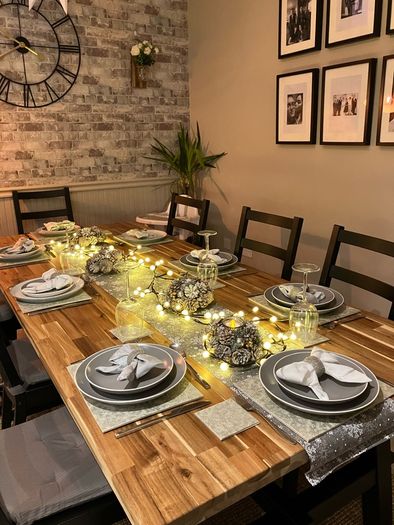 IKEA Skogsta Table and 6 chairs