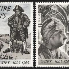 1967 Ireland Tercentenary of the Birth of Dean Jonathon Swift Commemorative Stamp Mint Never Hinged (MNH)