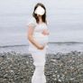 Pink Blush Designer Maternity dress Image 6