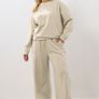 YOURS Curve Ivory White Sweatshirt & Wide Leg Jogger Set Image 2