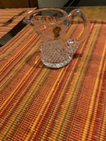 4" Waterford Crystal Creamer in Irish Lace / Lismore Style