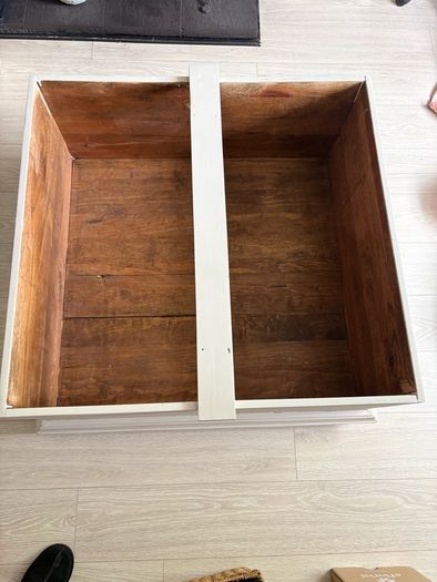 Large Mexican Pine Storage Coffee Table
