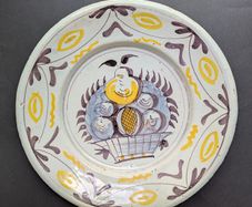Delft Majolica Dish, Netherlands 1660-1700