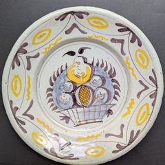 Delft Majolica Dish, Netherlands 1660-1700