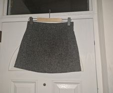 zara tweed mini skirt size s