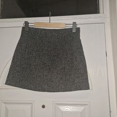 zara tweed mini skirt size s
