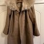 Fur Collar Wool Mix Coat Image 3