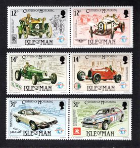1985 Isle of Man Centenary of Motoring Commemorative Stamps Mint Never Hinged (MNH)
