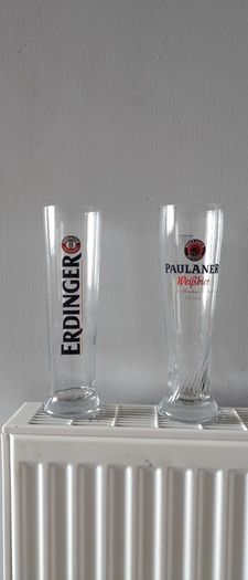 paulaner erdinger glasses 0,5 new .6 euro each