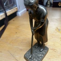 Vintage brass Golf Statue