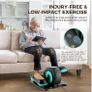 Rollingsurfer Electric Elliptical Trainer with Fixed Foot Massages, Ellipse Machine Under Desk Image 2