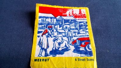 Treasure Trail Wax Gum Wrapper-Meerut street scene.