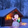 5Ft Christmas Inflatables Blow Up Yard Decorations, Upgrade Snowman Xmas Inflatable with Rotating LED Lights for Indoor Outdoor Yard Garden Christmas Decorations Image 3