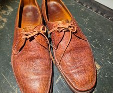 Grenson Genuine Antelope Leather Shoes Handmade in England