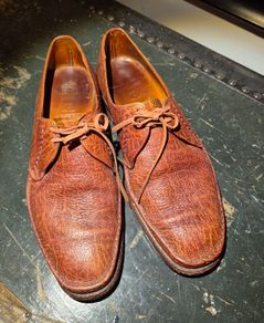 Grenson Genuine Antelope Leather Shoes Handmade in England
