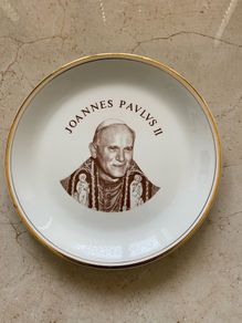 pope John Paul ll plate