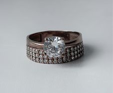 925 Silver Solitaire Ring with cz