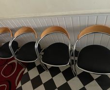 Italian effezeta chairs ,1980 set of 4