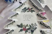 Christmas Portmeirion Holly &amp; Ivy Tree plate