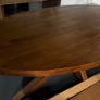 Extra Large 220cm Oval Oak Dining Table Ex Display Like New Image 3