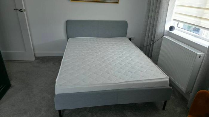 Ikea Slattum Grey Double Bed
