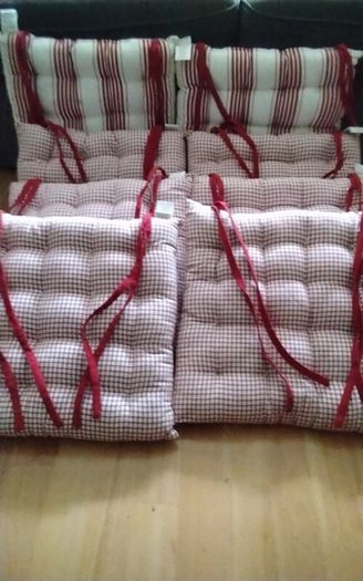 Chair Cushions x 8 or Two Sets of Four (4)