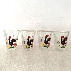 Vintage Portuguese Shot Glasses 1970s