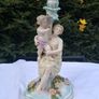 19th Century Hand Painted Dresden Porcelain Candle Stick (13") Image 2