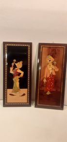 Clowns on Marquetry Board
